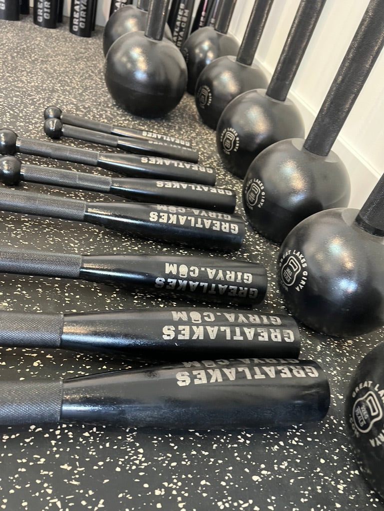E-Coated and Knurled Steel Clubs