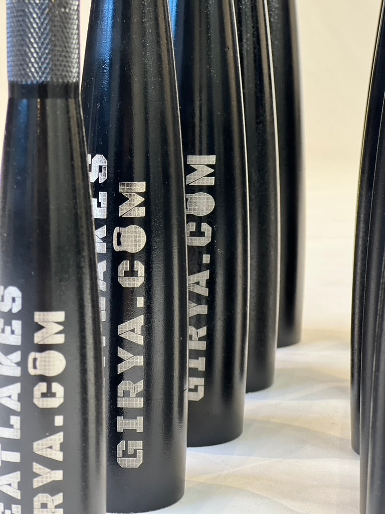 E-Coated and Knurled Steel Clubs